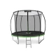 Батут Outtec Premium 8ft (252см) чорно-зелений з внутрішньою сіткою