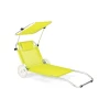 Шезлонг лежак Outtec Sun з дашком жовтий