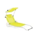Шезлонг лежак Outtec Sun з дашком жовтий