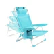 Image 2 for Пляжне крісло-лежак Outtec розкладне з підголівником бірюза