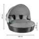Image 10 for Садові меблі Outtec Round Lounge Chairs чорно-графітові