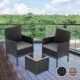 Image 13 for Садові меблі Outtec LUXURY стіл та 2 стільці чорно-графітові