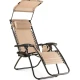 Image 3 for Шезлонг лежак Outtec Zero Graviti Sun розкладний з дашком беж