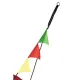 Image 6 for Садова гойдалка - гніздо Outtec XXL з прапорцями мультиколор