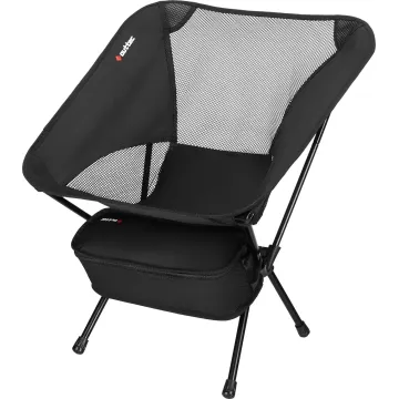 Кресло туристическое ультралегкое раскладное Outtec Moon Chair Light с чехлом черный