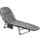 Image 1 for Шезлонг-кровать туристический Outtec Sun Zen раскладной мягкий с матрасом серый
