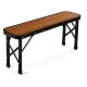 Image 9 for Стіл туристичний розкладний Outtec + 2 лавки коричневий