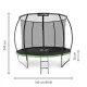 Image 2 for Батут Outtec Premium 10ft (312см) черно-зеленый с внутренней сеткой