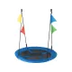 Image 1 for Садовая качель - гнездо Outtec XXL с флажками синий