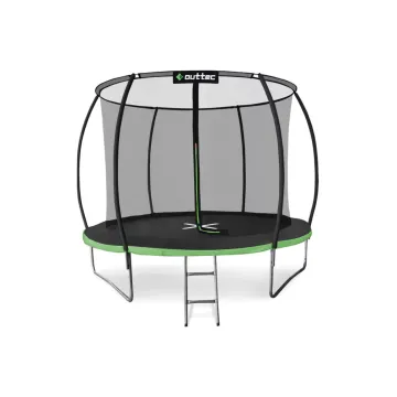 Батут Outtec Premium 10ft (312см) черно-зеленый с внутренней сеткой