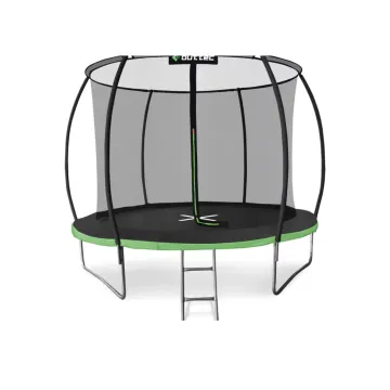 Батут Outtec Premium 12ft (374см) черно-зеленый с внутренней сеткой