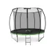 Батут Outtec Premium 12ft (374см) черно-зеленый с внутренней сеткой
